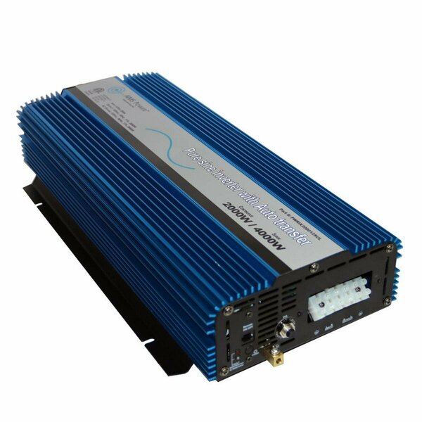 Aims Power PWRIX200012SUL ETL Listed to UL 458 2000W Pure Sine Wave Inverter AI16295
